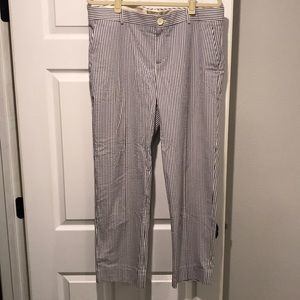 Banana Republic Martin Fit cropped striped pants